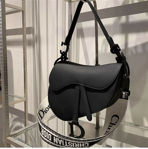 christian dior saddle black bag|Dior saddle bag inside.